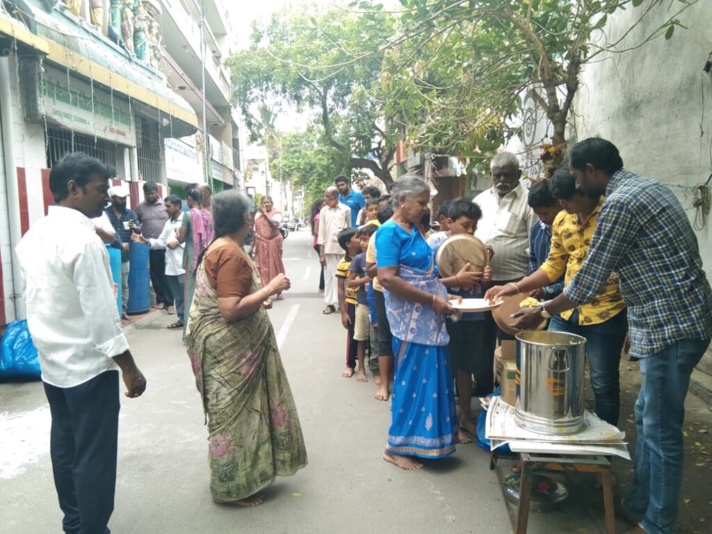 Annadhanam at Sri Valli Devasena Sametha Subramanya