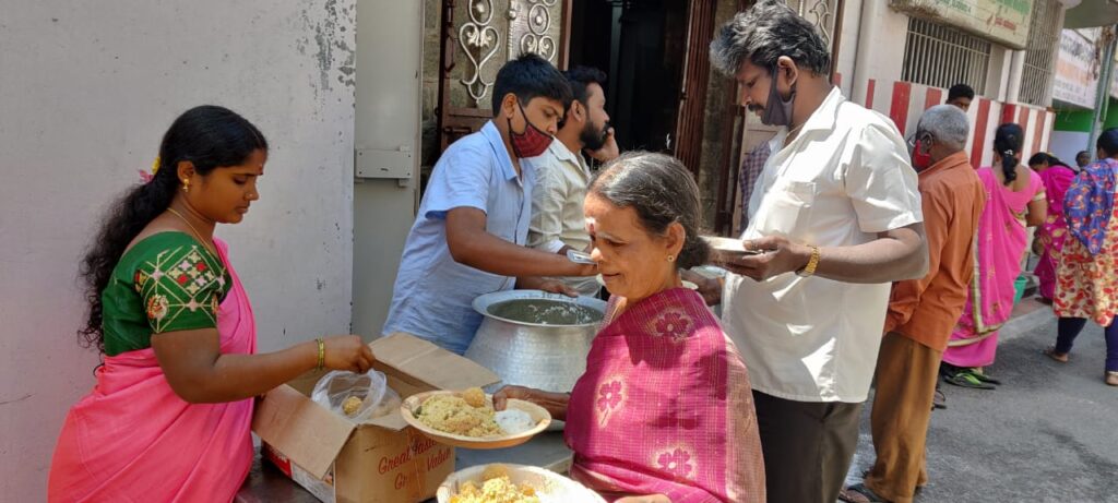 Annadhanam at Sri Valli Devasena Sametha Subramanya